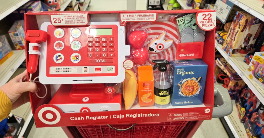 Target Toy Cash Register & Accessories Only $20.99 | Includes Shopping Bag, Groceries, & More