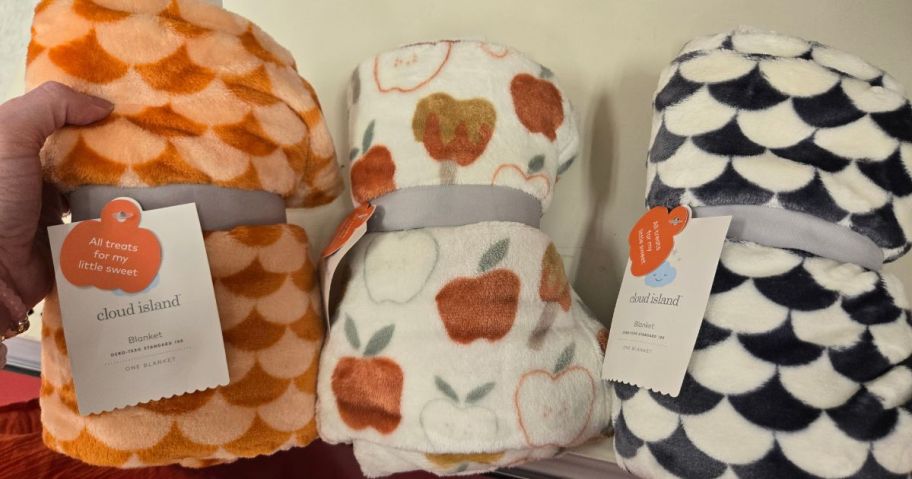 3 soft fall-themed blankets