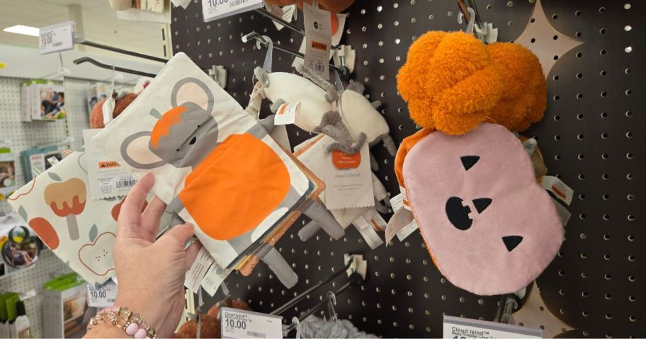 Several plush toys displayed in a store 