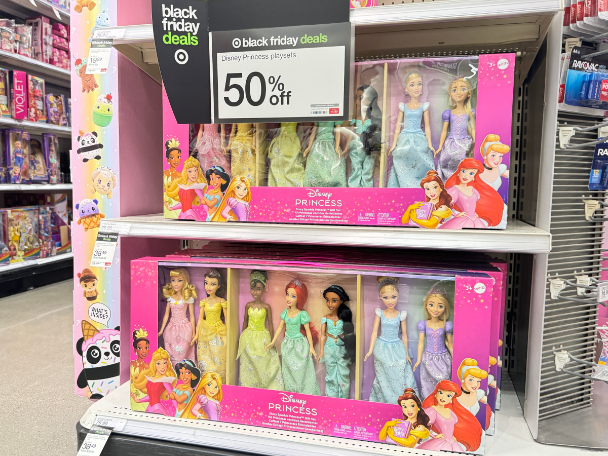 50% Off Disney Toys at Target | Princess Doll Gift Set Only $38.49 Shipped (Just $5.50 Each!)