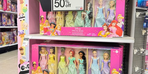 50% Off Disney Toys at Target | Princess Doll Gift Set Only $38.49 Shipped (Just $5.50 Each!)