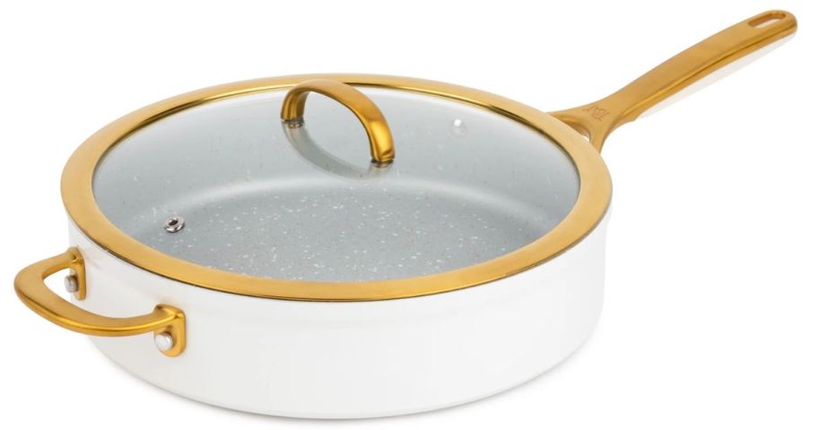 Thyme & Table Supreme 4.5-quart Sauté Pan Non-Stick in Cream 