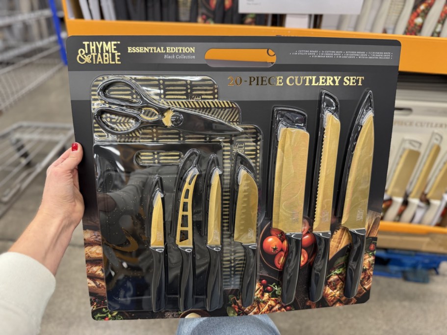 Thyme & Table 20-Piece Cutlery Set Only $20 on Walmart.com (May Sell Out!)