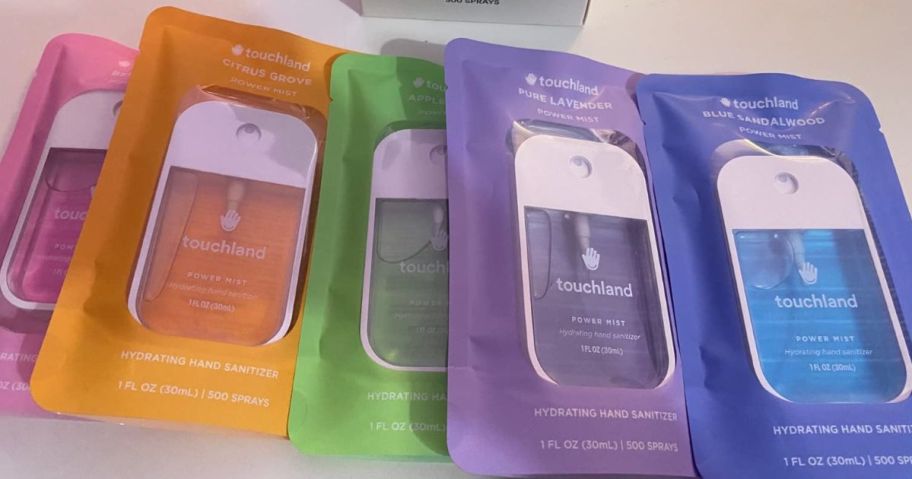 5 Touchland Hand Sanitizers