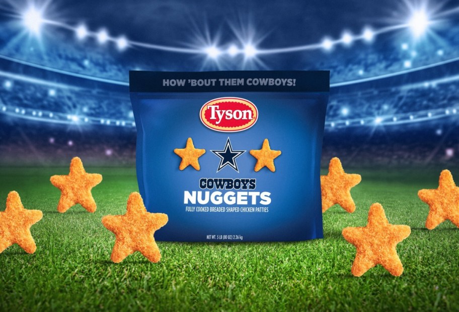 New Tyson Dallas Cowboys Chicken Nuggets (+ $1 From Every Purchase Goes to Charity!)