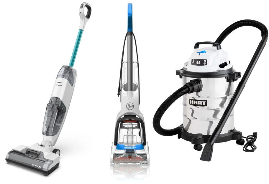 three vacuums on sale