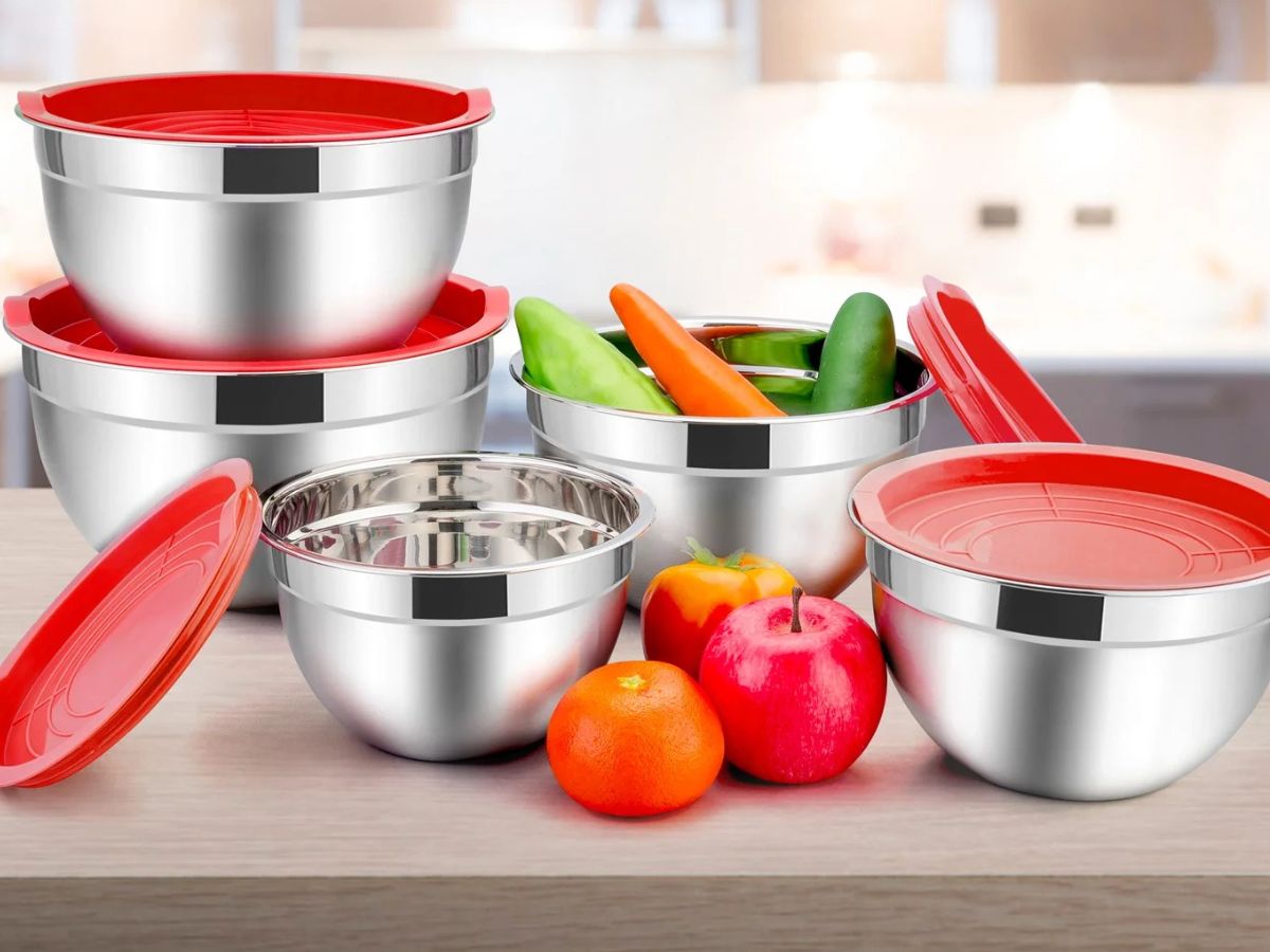 Stainless Steel Nesting Bowls w/ Lids Set Only $17.99 on Walmart.com (Regularly $70)