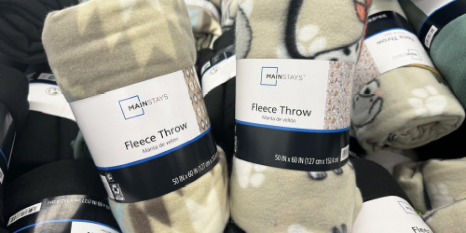 Mainstays Fleece Throw Blankets Only $2.50 on Walmart.com (Great Donation Item!)