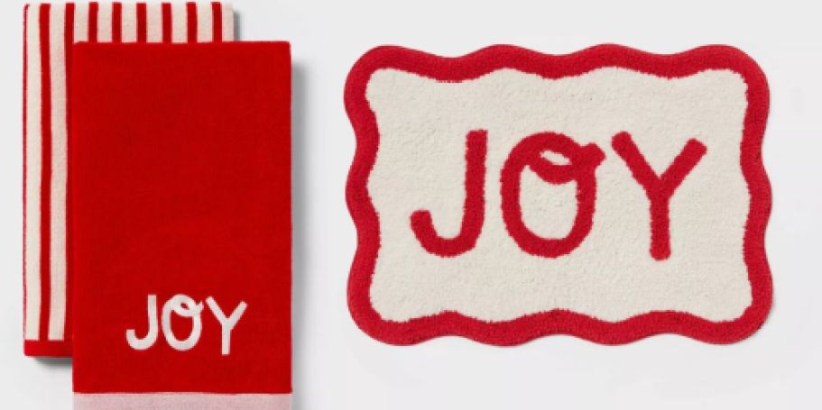 Get 40% Off Wondershop Christmas Hand Towels & Bath Rugs at Target