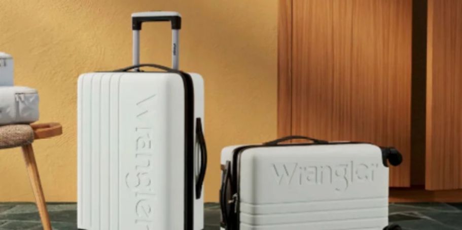 Wrangler 3-Piece Luggage Set JUST $34 on Walmart.com | Includes Carry-On & Packing Cubes