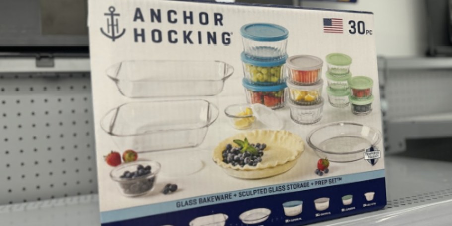 Anchor Hocking 30-Piece Glass Storage & Baking Set Only $20 on Walmart.com (Early Black Friday Deal)