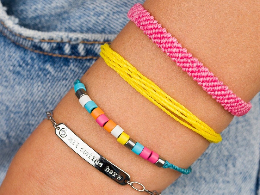 arm wearing Pura Vida All Smiles Style Pack