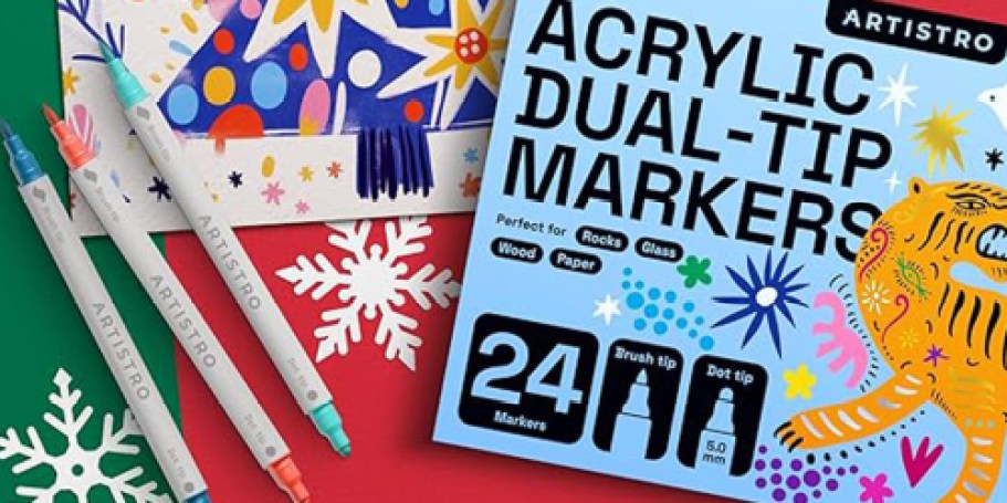 Dual-Tip Acrylic Paint Pens 12-Pack Just $5.69 Shipped on Amazon (Reg. $13)