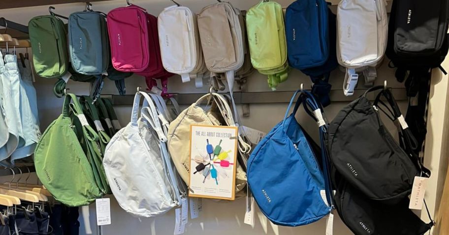 athleta bags in store