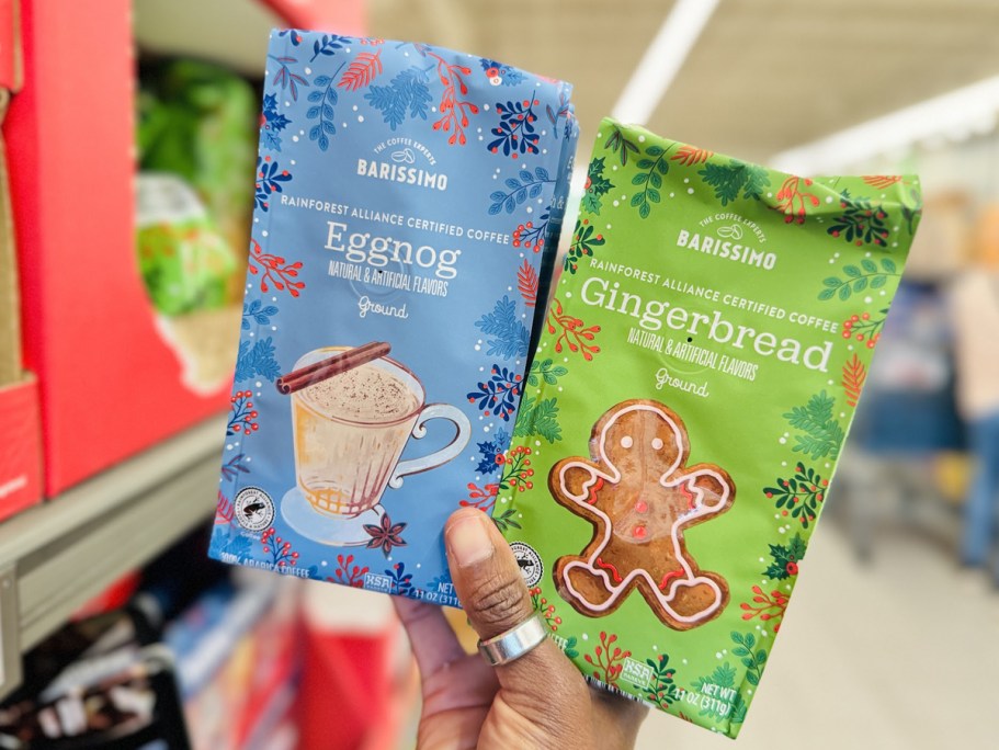 New ALDI Holiday Grocery Finds: Eggnog & Gingerbread Coffee, Cotton Candy Grapes, & More