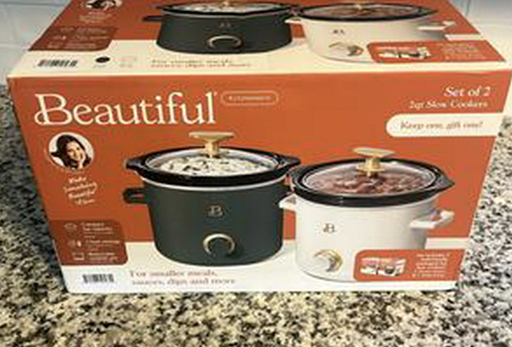 Hurry! Beautiful by Drew Barrymore Mini Slow Cooker 2-Pack Restocked on Walmart.com – ONLY $15!