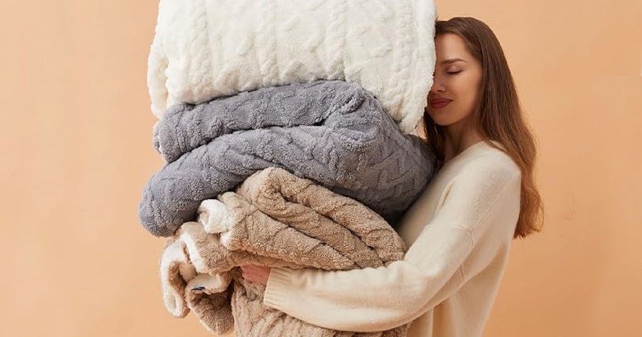 Bedsure Sherpa Throw Blanket Only $9.99 on Amazon (Reg. $27)