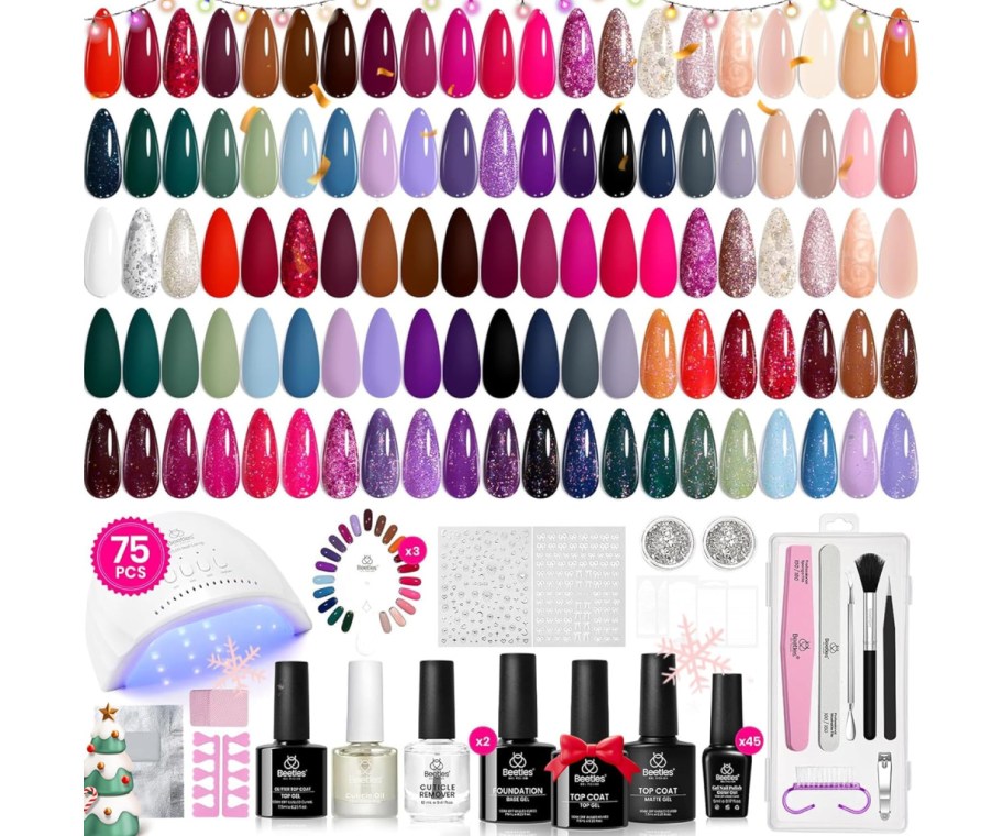 nail polish kit with uv light