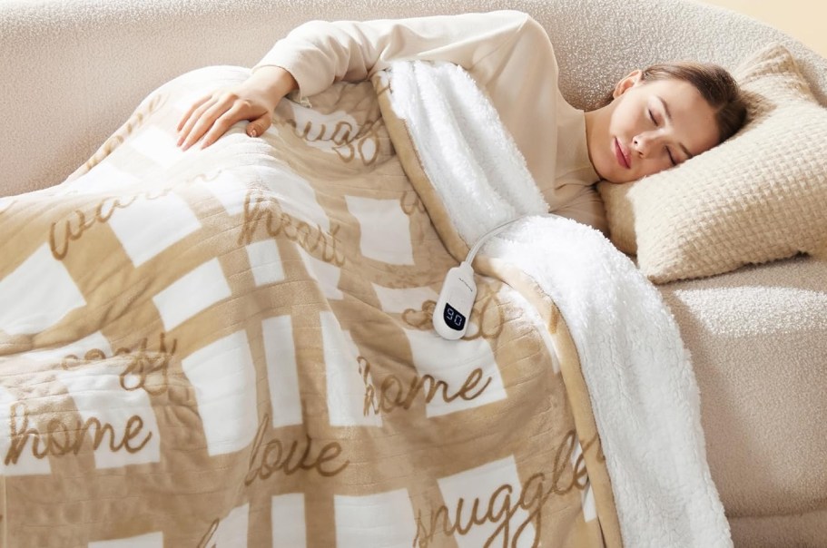 Bedsure Heated Throw Blanket Just $25.41 Shipped on Amazon (Regularly $46)