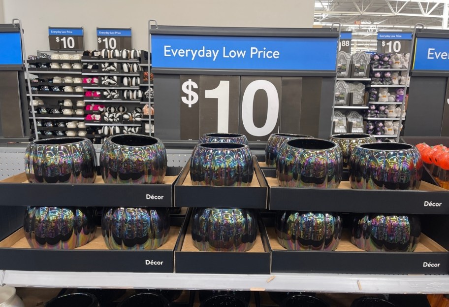 black ceramic pumpkin shaped bowls