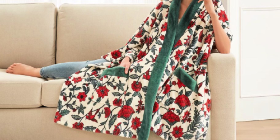 Charter Club Wrap w/ Pockets Only $11.99 on Macys.com (Reg. $40)