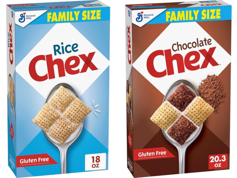 chex cereal box stock images