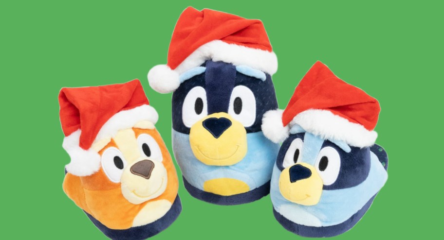 christmas bluey slippers