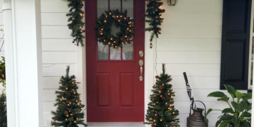 GO! Pre-Lit Christmas Tree Porch Decor Set Only $59 Shipped ($149 Value) | Sells Out Every Year!