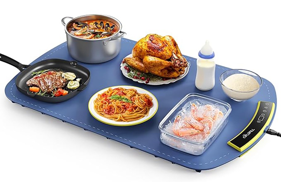 prepared food sitting on coldfill warming tray