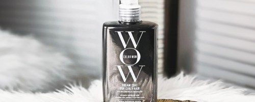 color wow curly hair product sitting on table