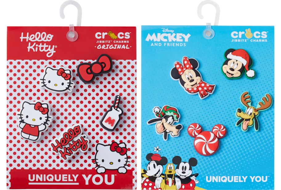 hello kitty and mickey croc charms