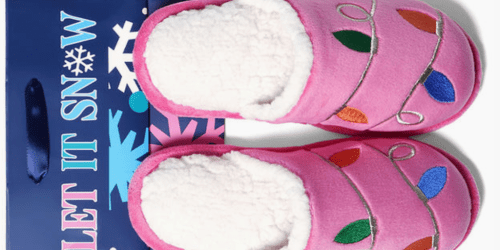 *HOT* Dearfoams Promo Code = Christmas Slippers & Gift Bag Just $16.49 Shipped (Reg. $33)