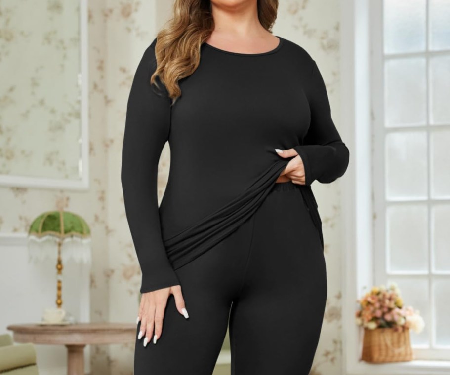 Women’s Plus Size Lounge Set Only $12.99 on Amazon (Great for Layering)