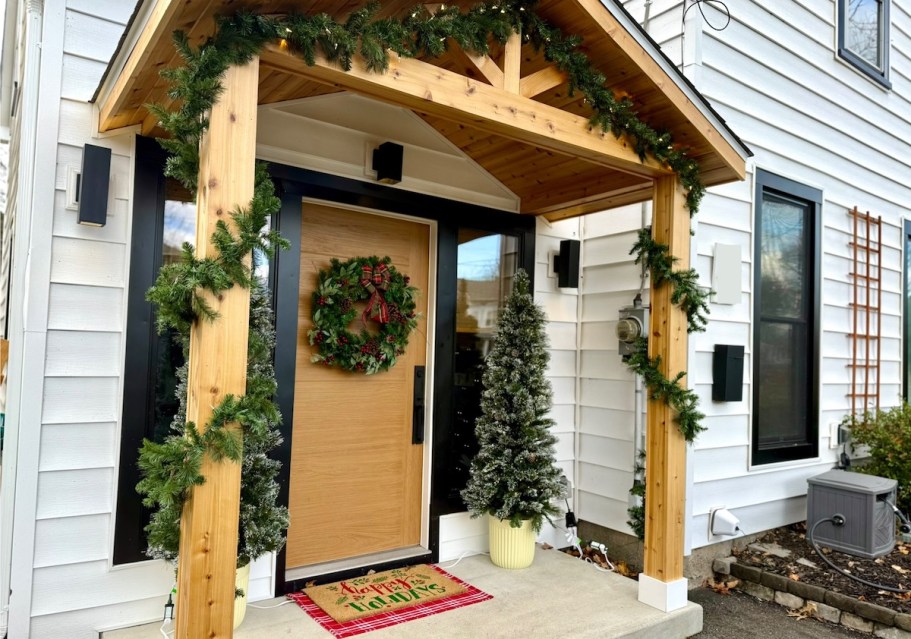 Emily Transformed Her Front Door w/ Just 6 The Home Depot Outdoor Decorations (Get Her Look Now!)