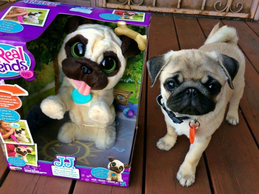 furReal JJ My Jumping Pug in box w Pug