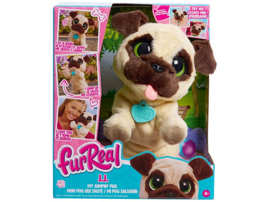 furReal JJ My Jumping Pug in box