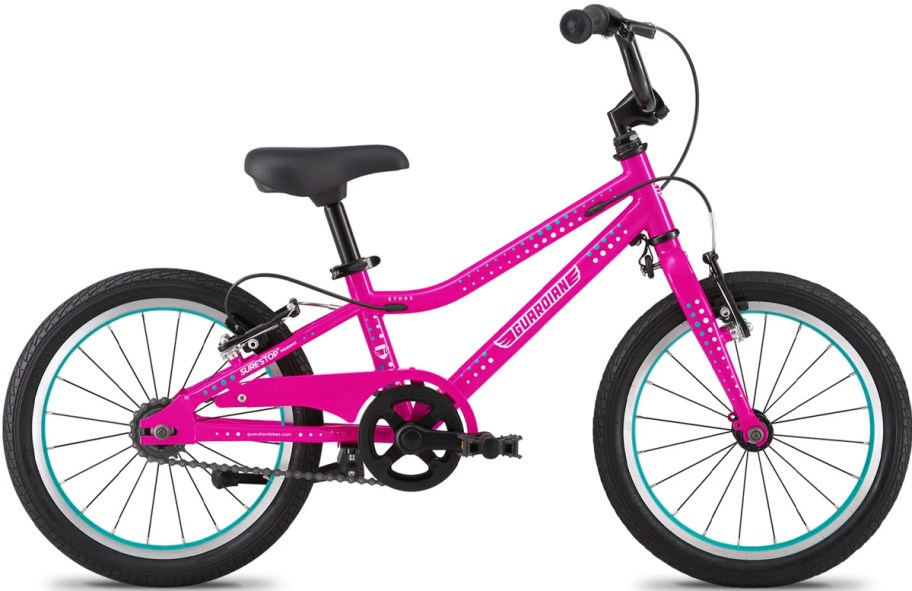 pink guardian kids bike 