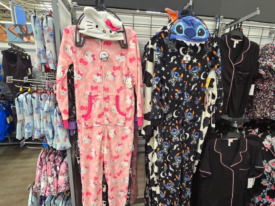 halloween hello kitty and stitch pajama suit