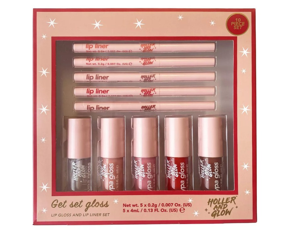 stock photo of holler and glow lip gift set