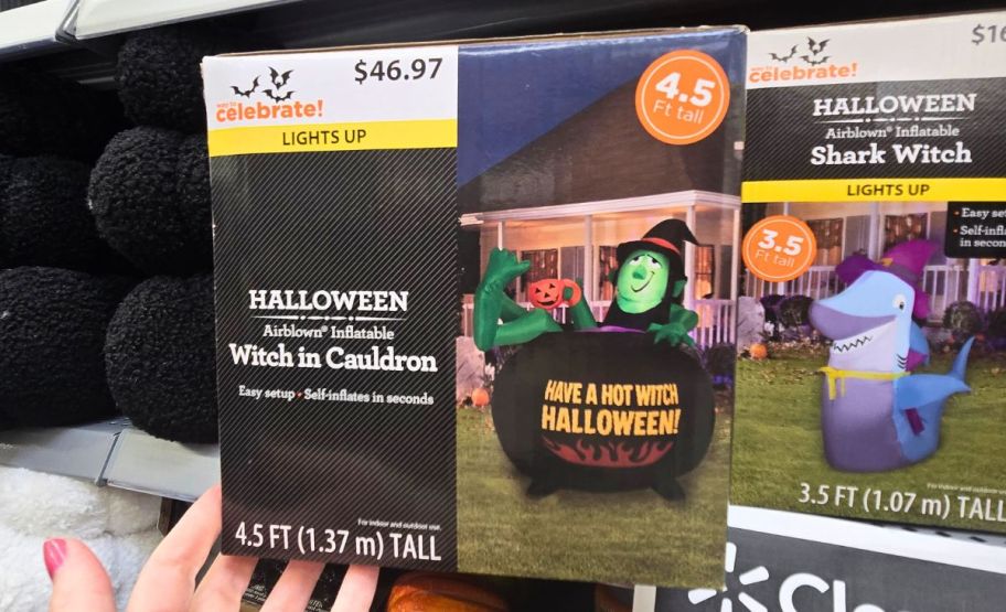 Hot witch halloween inflatable