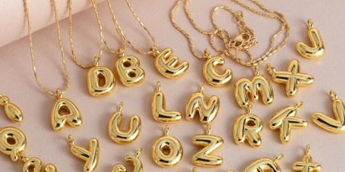 Bubble Personalized Initial Necklace Just $14.50 Shipped (Get the Anthro Look for Less!)