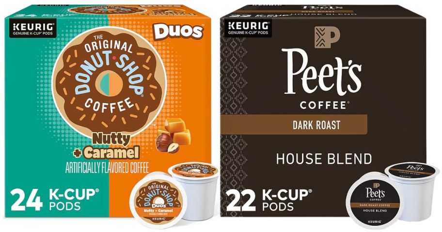 k-cup coffee box stock images