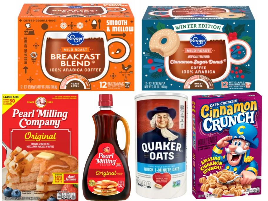 kroger b2g3 free items on white background