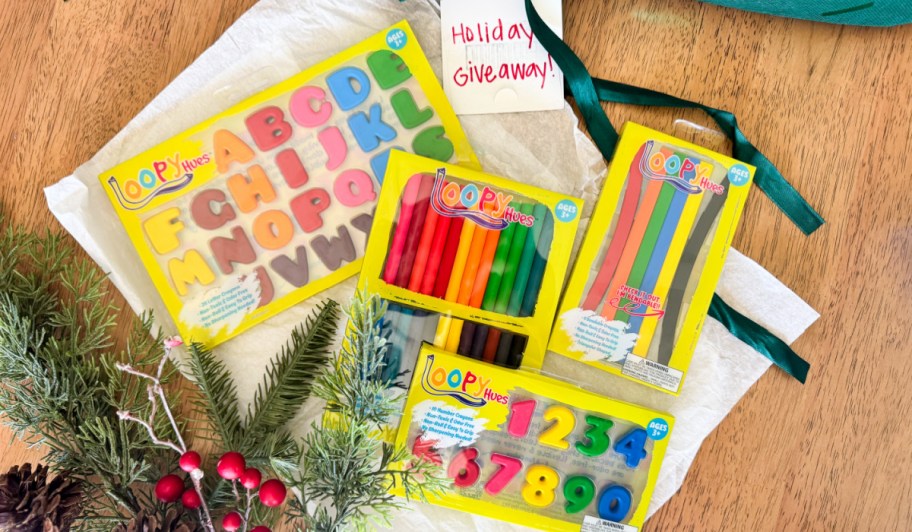 loopy hues bendable crayons bundle for Christmas giveaway