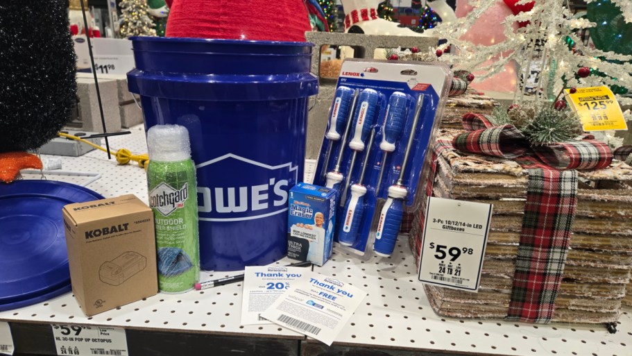 Lowe’s Black Friday Giveaway: FREE Bucket of Gifts for Rewards Members (Over $150 Value!)