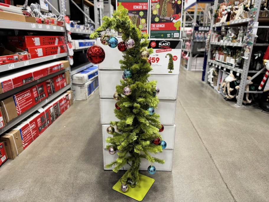 HOT Lowe’s Holiday Clearance = $25 Grinch Tree (5K Sold Last Week!)