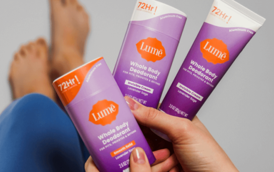 Lume Aluminum-Free Whole Body Deodorant 3-Pack JUST $25.50 Shipped (Reg. $53)