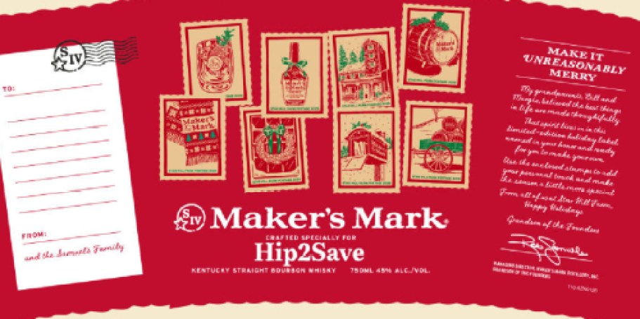 FREE Maker’s Mark Personalized Holiday Label