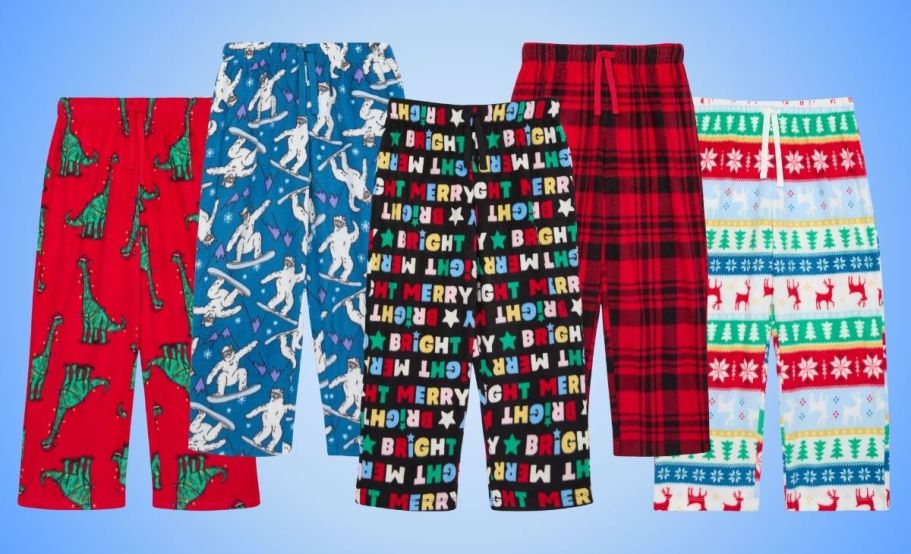 Christmas Pajama Pants Just $5 on Walmart.com (Kids & Adults Sizes!)