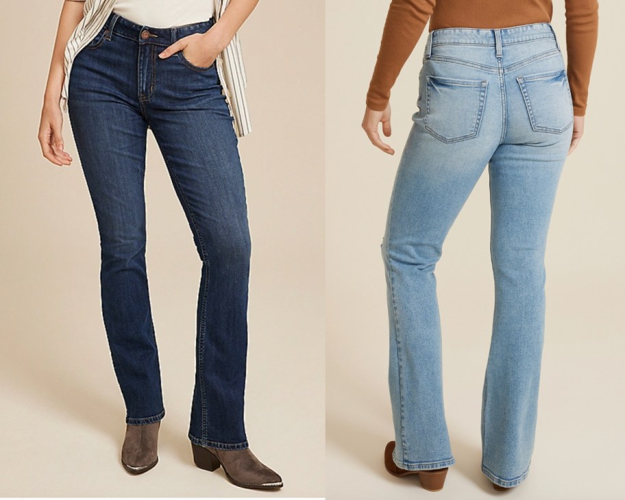 front and back curvy jeans